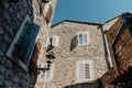 Old Town, Budva, Montenegro. Picturesque square in the well preserved medieval Old town with shops, cafes and Royalty Free Stock Photo
