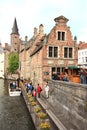 Old town and canal in Brugge Royalty Free Stock Photo