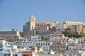 Old town with castle of Eivissa city, Ibiza island Royalty Free Stock Photo