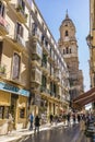 Old town and Cathedral of Malaga, Spain