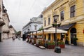 Old Town Central Street in Belgrade