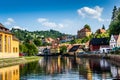 Cesky Krumlov and Vltava river, Czech Republic. Royalty Free Stock Photo