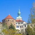 Old town of city Bautzen with historical tower and bastion, Saxony, Germany Royalty Free Stock Photo