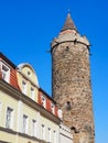 Old town of city Bautzen, Saxony, Germany, with historical tower Royalty Free Stock Photo