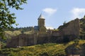 Old town and city center of Tbilisi, Georgia. Famous places and landmarks, old famous church, hill of Narikhala Royalty Free Stock Photo