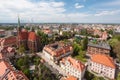 Old town cityscape panorama, Wroclaw, Poland. Royalty Free Stock Photo
