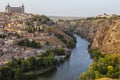 Old town cityscape at sunset, Toledo, Spain