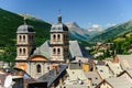 Old town and Collegiate Church, Briancon, France Royalty Free Stock Photo