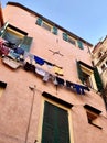 Old town with colorful houses in Italy Royalty Free Stock Photo