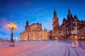 Old town of Dresden during twilight, Germany