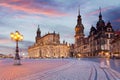 Old town of Dresden during twilight, Germany