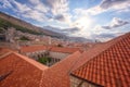 Old Town of Dubrovnik, red tiled roofs, historical cityscape, Croatia Royalty Free Stock Photo