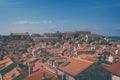 Old Town of Dubrovnik, red tiled roofs, historical cityscape, Croatia Royalty Free Stock Photo