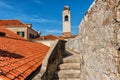 Old Town of Dubrovnik, red tiled roofs, historical cityscape, Croatia Royalty Free Stock Photo