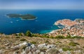 Old town in Europe on coast of Adriatic Sea. Dubrovnik. Croatia. Royalty Free Stock Photo