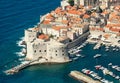 Old town in Europe on coast of Adriatic Sea. Dubrovnik. Croatia. Royalty Free Stock Photo