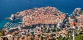 Old town in Europe on coast of Adriatic Sea. Dubrovnik. Croatia. Royalty Free Stock Photo