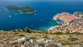 Old town in Europe on coast of Adriatic Sea. Dubrovnik. Croatia.