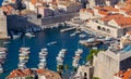 Old town in Europe on coast of Adriatic Sea. Dubrovnik. Royalty Free Stock Photo