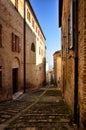 Fermo, medieval town, Italian touristic destination Royalty Free Stock Photo