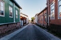 Old town in Finland in the city of Rauma Royalty Free Stock Photo