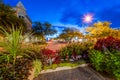 Old Town Fort Collins at blue hour Royalty Free Stock Photo