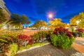 Old Town Fort Collins at blue hour Royalty Free Stock Photo