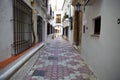 Old town full of flowerpots, Marbella Royalty Free Stock Photo