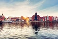 Old town of Gdansk Danzig in Poland. Zuraw crane Royalty Free Stock Photo