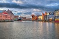 Old town of Gdansk at sunrise