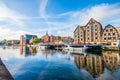 Old Town and granaries by the Brda River. Bydgoszcz Royalty Free Stock Photo