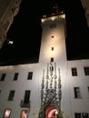 Old Town Hall in Brno with decorative late gothic sculpture portal on tower Royalty Free Stock Photo