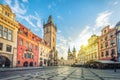 Old Town Hall building with clock tower in Prague Royalty Free Stock Photo