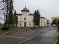 The old town hall building was declared a national monument Royalty Free Stock Photo