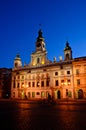 Old town hall of Ceske Budejovice at night Royalty Free Stock Photo