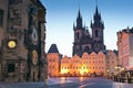 Old Town Hall, Church of our Lady Tyn, Prague Royalty Free Stock Photo