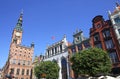 Old Town Hall in City of Gdansk, Poland Royalty Free Stock Photo