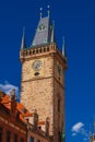 Old Town Hall clock tower in Prague Royalty Free Stock Photo