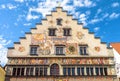 Old Town Hall of Lindau, Germany, Europe. Front view of beautiful medieval house