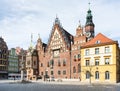 Old Town Hall on Market Square in Wroclaw city Royalty Free Stock Photo