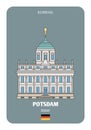 Old Town Hall in Potsdam, Germany. Architectural symbols of European cities