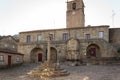 The old Town hall square in historic portuguese village of Castelo Novo Royalty Free Stock Photo