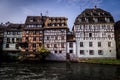 Old Town Houses in Petite France District in Strassburg, Alsace Royalty Free Stock Photo