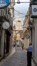 Old Town Koper. Cevljarska street (`ÃÅevljarska ulica`). Koper, Capodistria, Slovenia, June 2020.