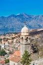 Old town of Kotor from the old city walls, Montenegro