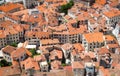 Old town in Kotor with tilt-shift effect. Montenegro