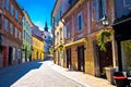 Old town of Ljubljana colorful street Royalty Free Stock Photo