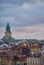 Old town in Lublin, Poland. Cathedral, Trinitarian Tower