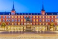 Old town Madrid, Spain\'s Plaza Mayor Royalty Free Stock Photo