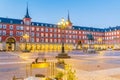 Old town Madrid, Spain\'s Plaza Mayor Royalty Free Stock Photo